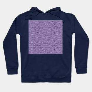 Trippy purple geometric pattern Hoodie